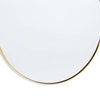Rowen Mirror Natural Brass bottom. Detail view.