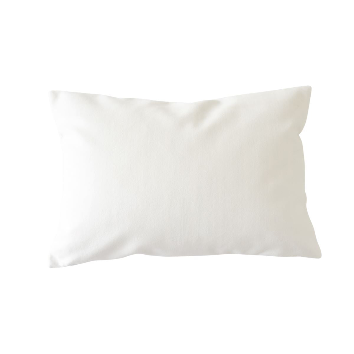 Royal Velvet Lumbar Pillow - Cloud. Front view.
