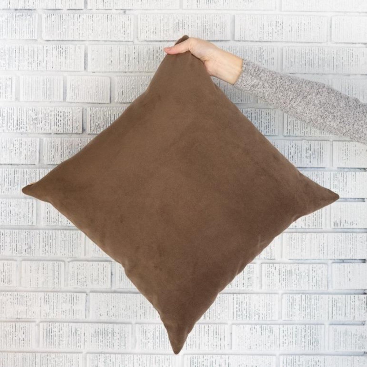 Royal Velvet Pillow Cocoa Rainsford Company