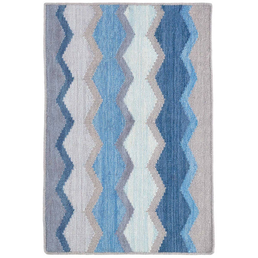 Safety Net Blue Woven Wool Rug Rugs 