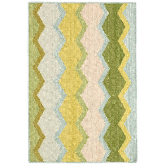 Safety Net Green Woven Wool Rug Rugs 