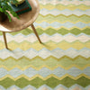 Safety Net Green Woven Wool Rug Rugs 