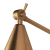 Sal Task Sconce Natural Brass shade. Detail view.