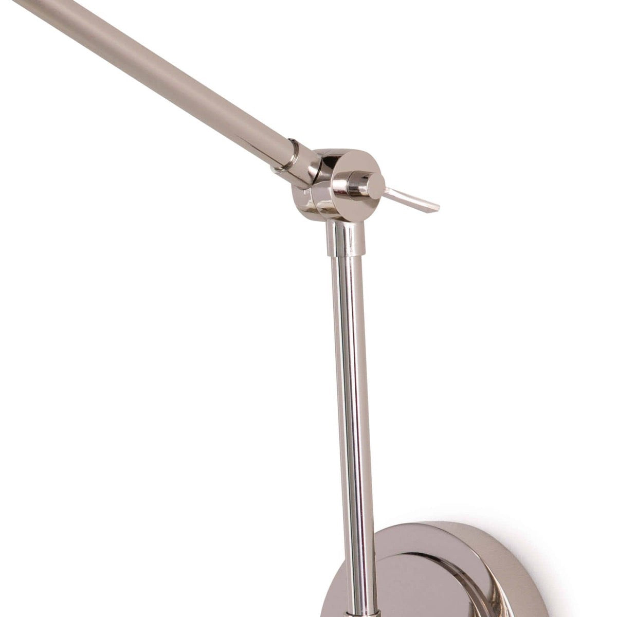 Sal Task Sconce Polished Nickel centre. Detail view.