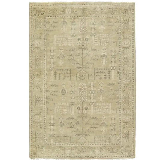 Salinas Ginerva Green Wool Rug 