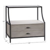 Sam Nightstand with dimensions. Dimension right angle view.