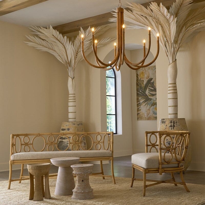 Samsara Rattan Chandelier Chandeliers 