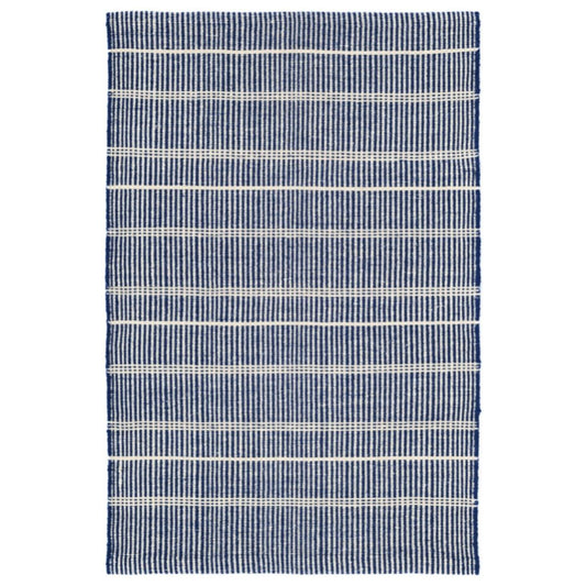 Samson Navy Indoor/Outdoor Rug. Top view. 