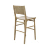 Munro Bar Stool Cerused Oak. Back view.