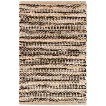 Simba Black Woven Jute Rug RUGS 