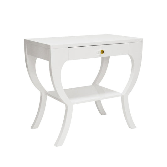 Spencer Side Table. Right angle view.