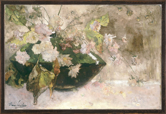 Still Life With Peonies Framed Art 