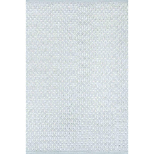 Swiss Dot Rug - Sky Blue. Top view. 