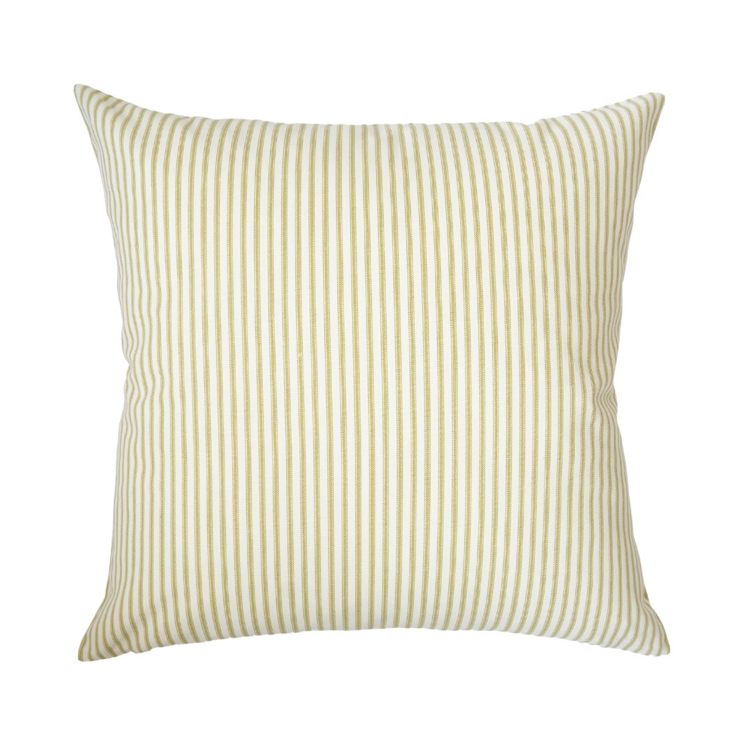Ticking Stripe Pillow - Grass 20" Pillows 