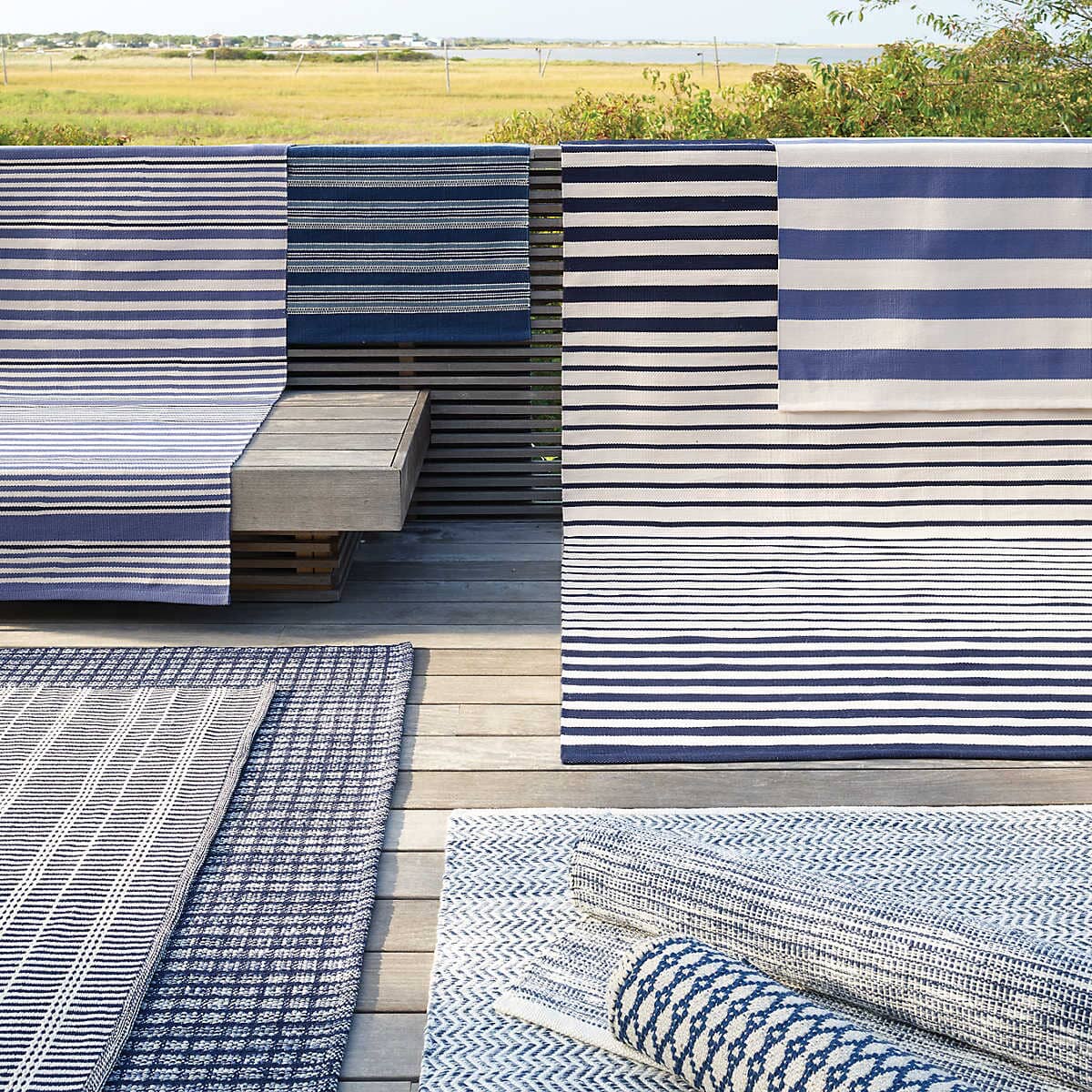 Tideline Navy Indoor/Outdoor Rug Rugs 