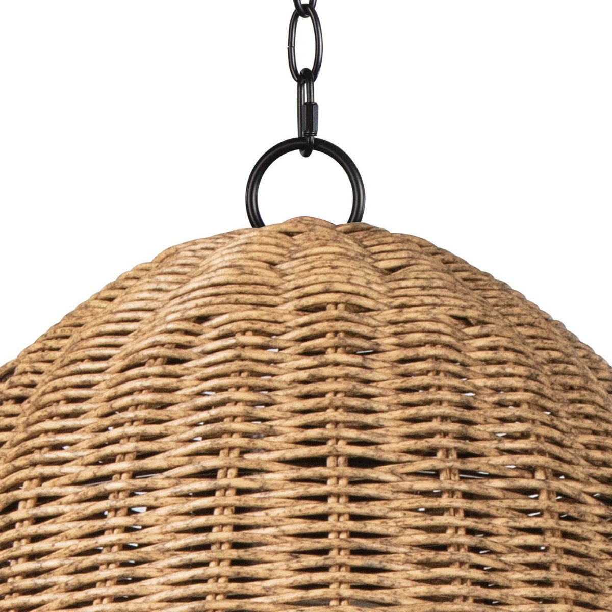 Beehive Outdoor Pendant - Small upper shade. Detail view.