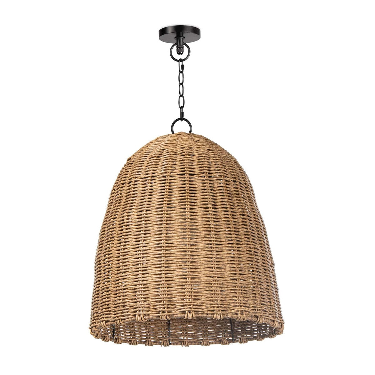 Beehive Outdoor Pendant - Small. Light off. Front view.
