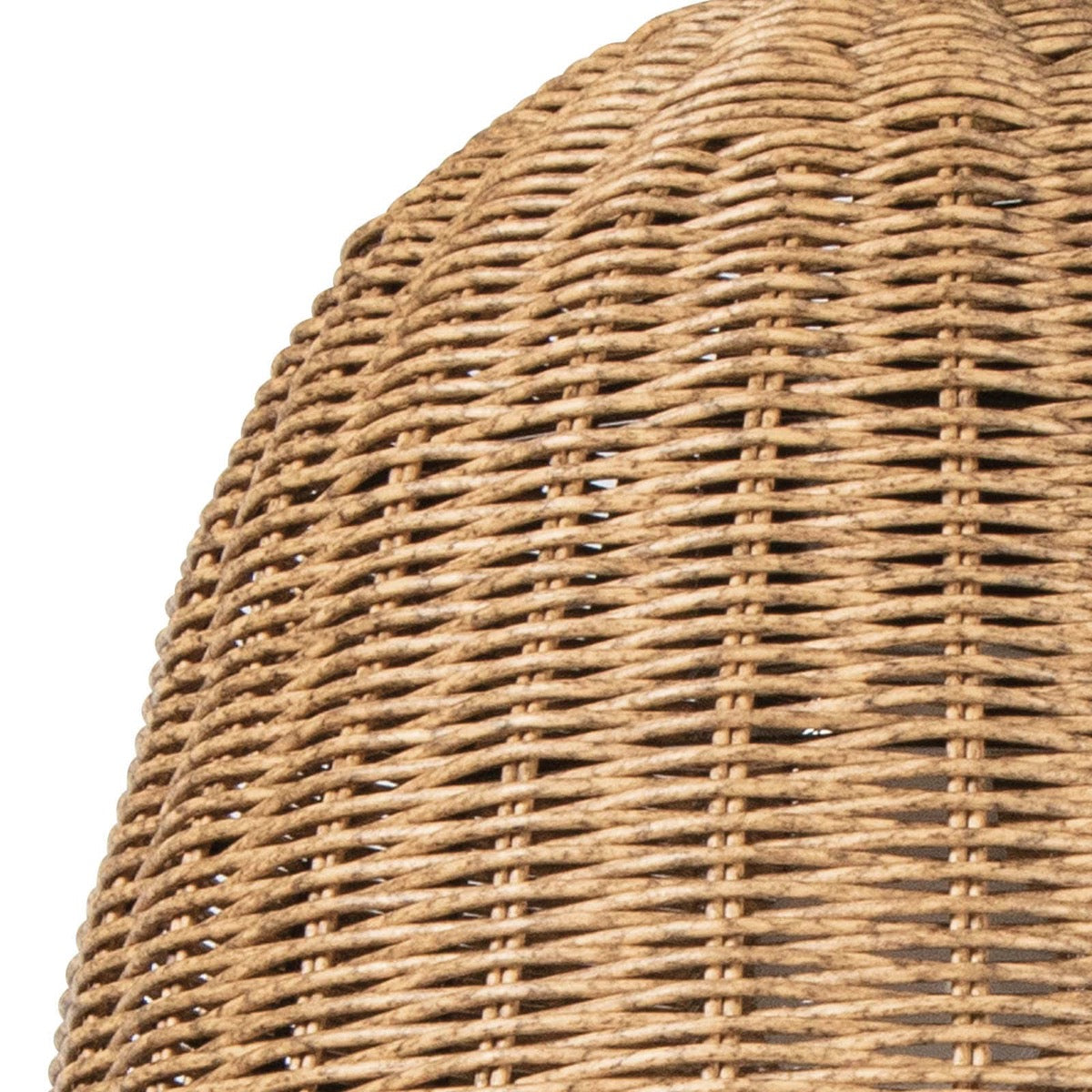 Beehive Outdoor Pendant - Small left side shade. Detail view.
