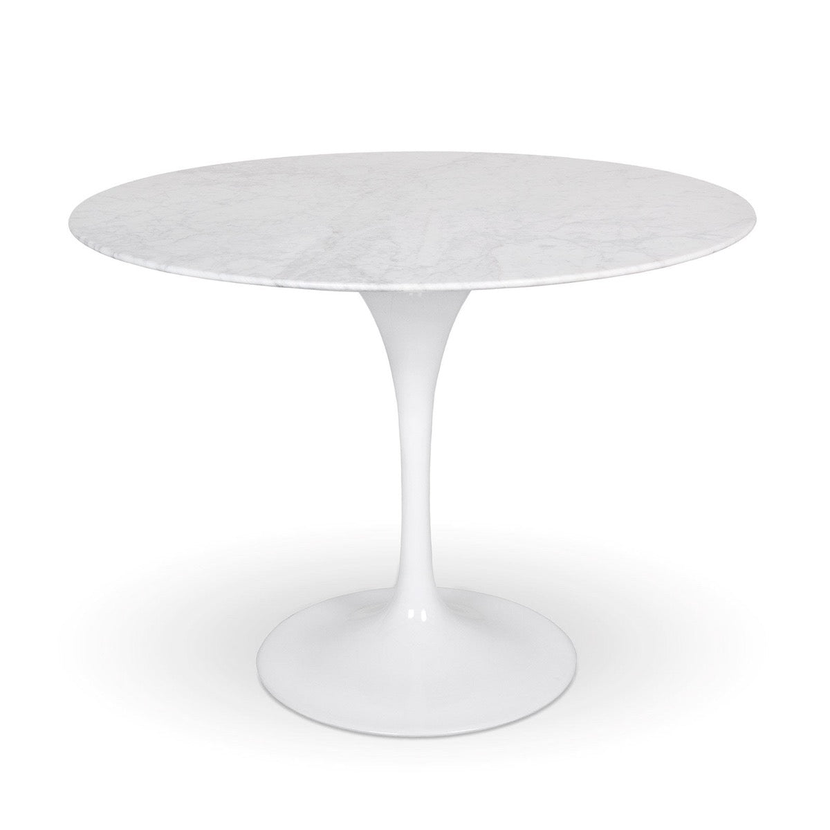 Trumpet Dining Table Round - Condo Size. Front view.