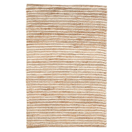 Twiggy Natural Woven Wool/Jute Rug. Top view. 
