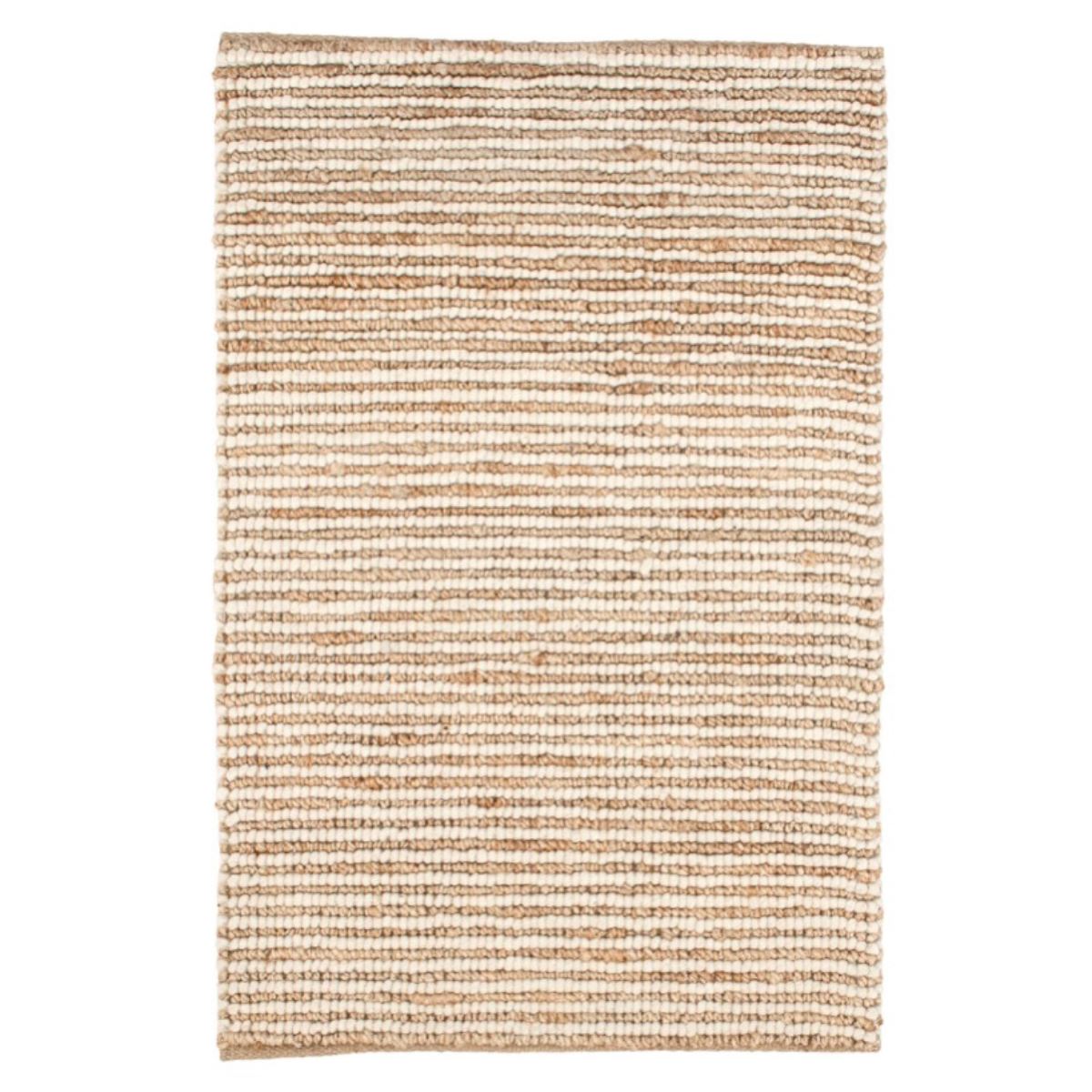 Twiggy Natural Woven Wool/Jute Rug. Top view. 