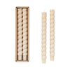 Twisted Taper Candlesticks - Cream Objects & Accents 
