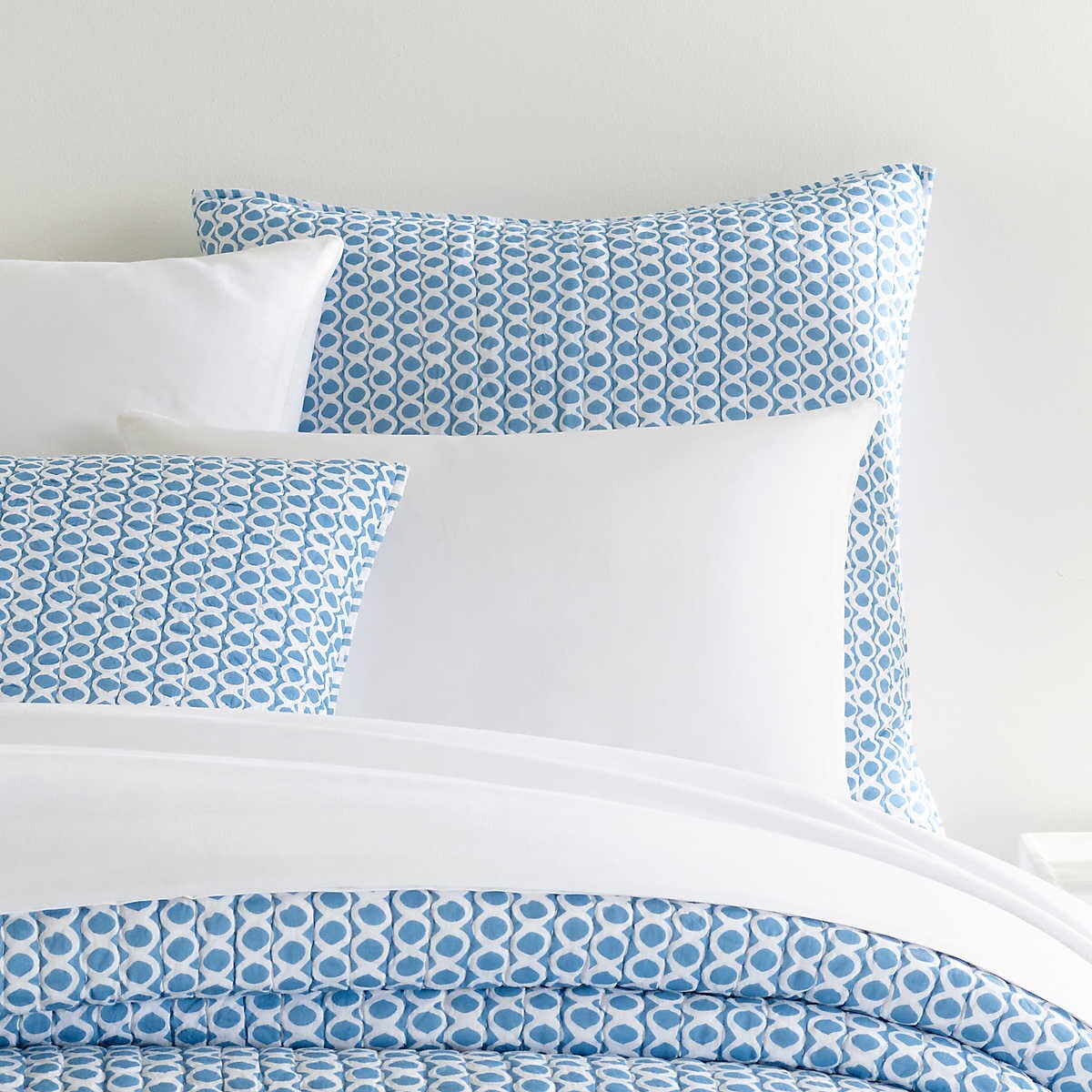Tyler French Blue Quilted Sham 