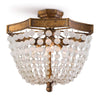Victoria Semi Flush Mount. Front view.