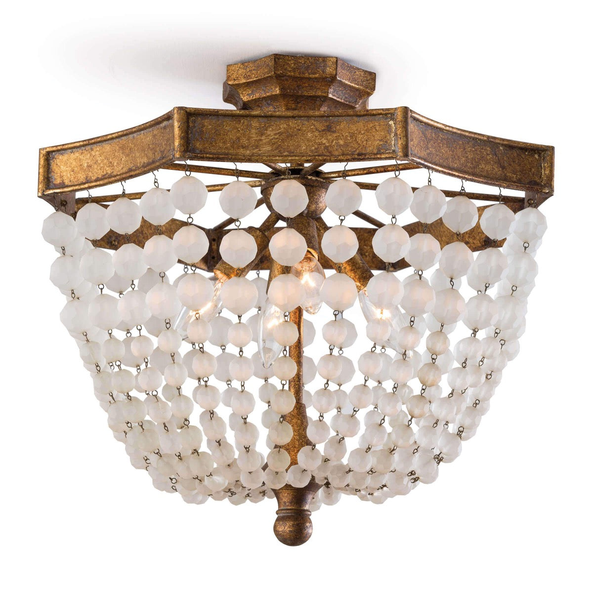 Victoria Semi Flush Mount. Front view.