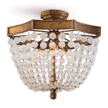 Victoria Semi Flush Mount. Front view.