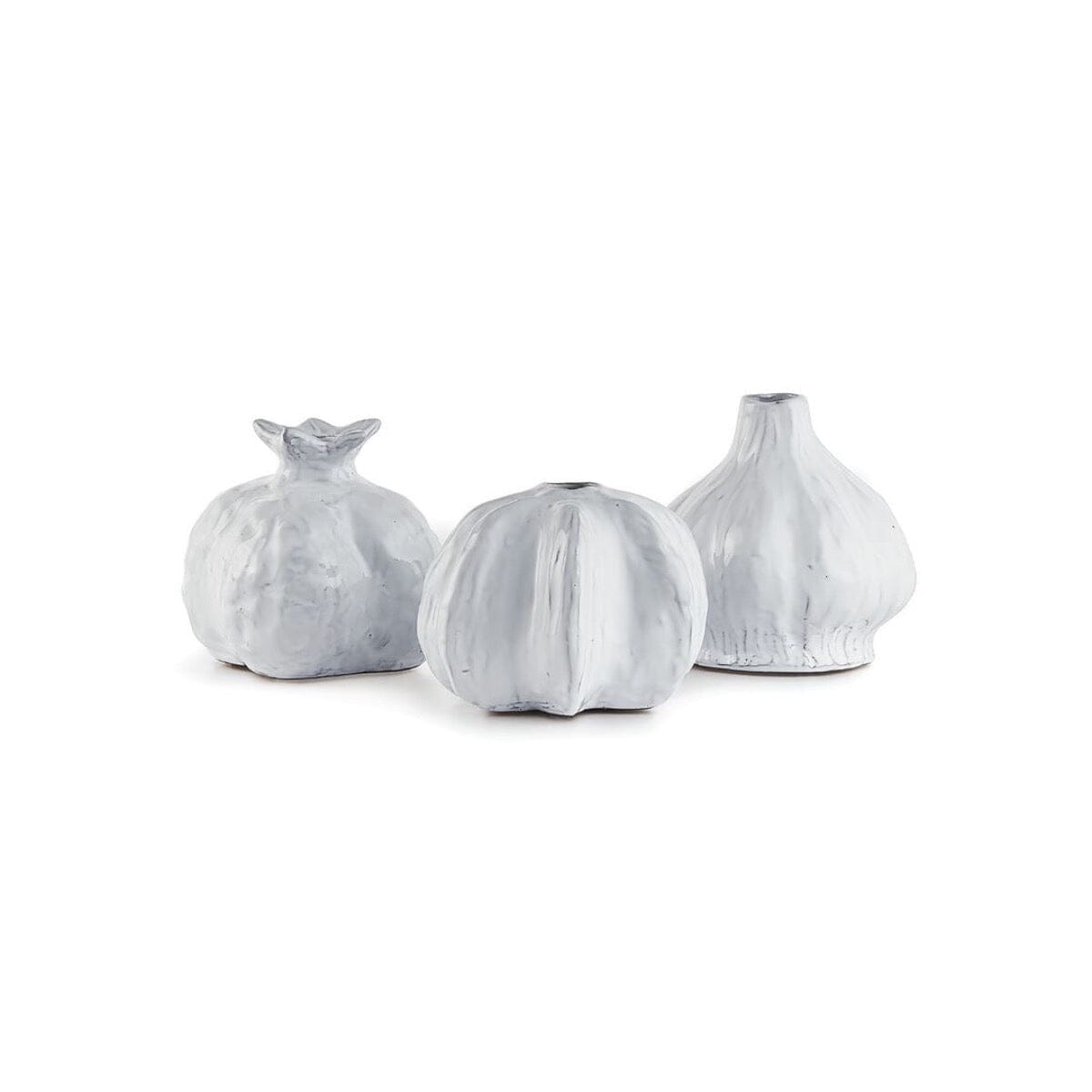 White Ceramic Gourds - Set of 3 Objects & Accents 