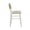 Munro Counter Stool Matte White Lacquer. Right side view.