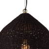 Georgian Pendant top shade Black. Detail view.