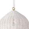 Georgian Pendant top shade White. Detail view.