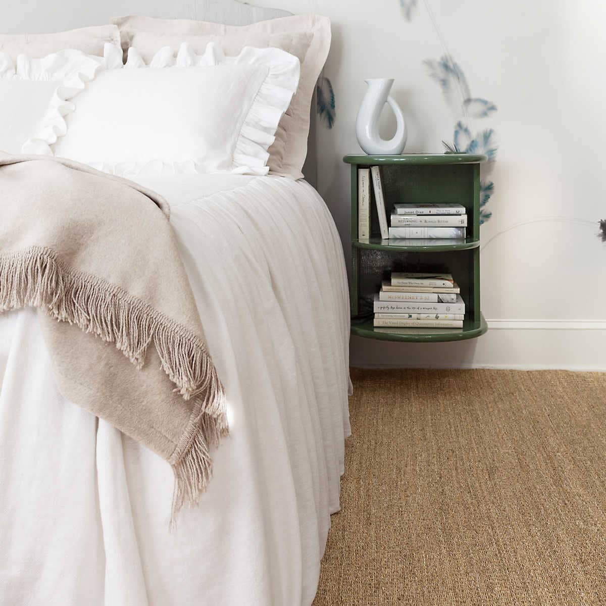 Wilton White Ruffle Sham 