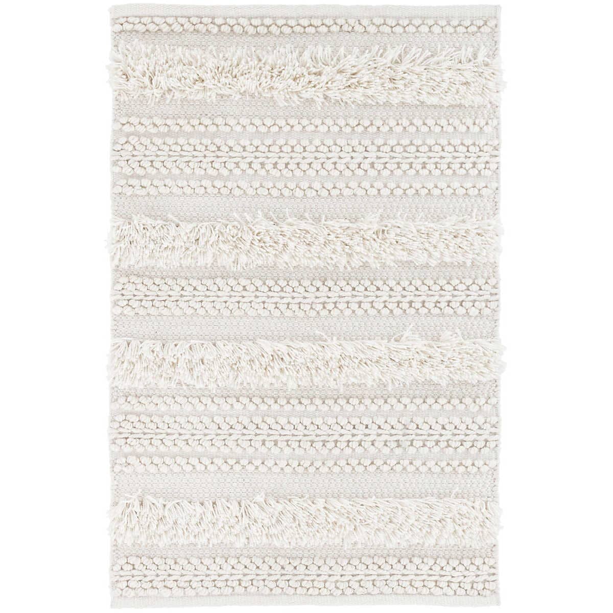 Zhara Stripe Ivory Indoor/Outdoor Rug Rugs 